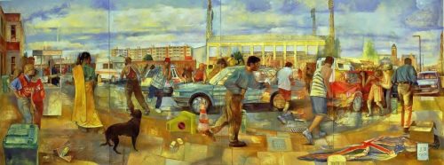 Cars & Chaos 1995-6.Collection of the Guildhall Art Gallery, London. 